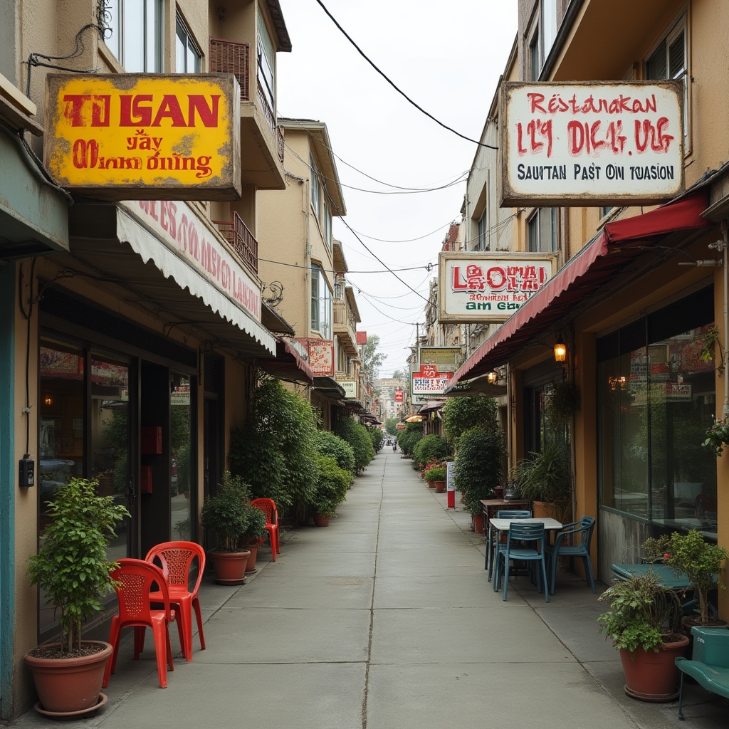 Vietnamese and Filipino restaurant district in Linda Vista San Diego neighborhood